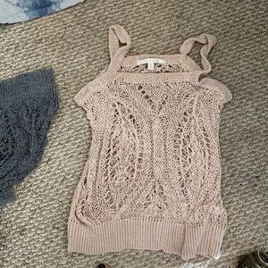 Crocheted tank top